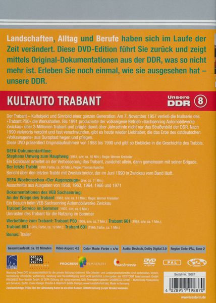 Produktbild: Unsere DDR 8 - Kultauto Trabant