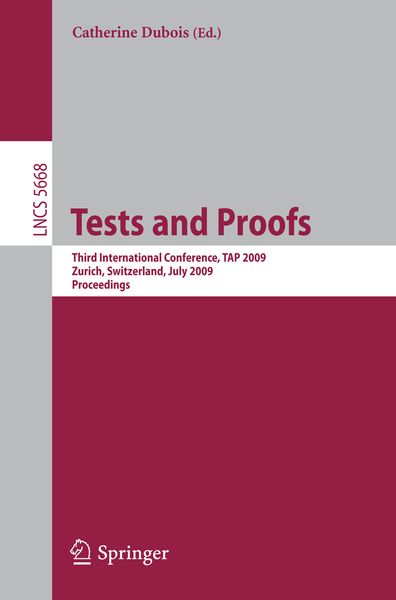 Produktbild: Tests and Proofs