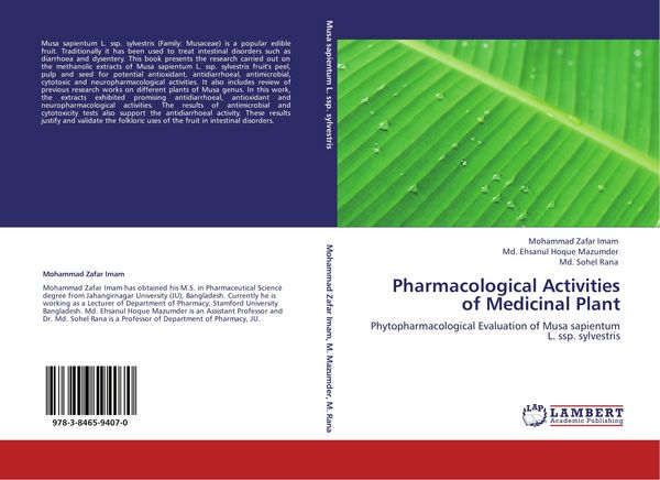 Produktbild: Pharmacological Activities of Medicinal Plant