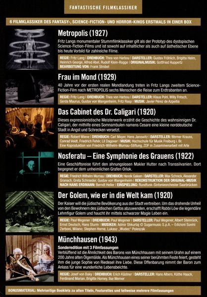 Produktbild: Fantastische Filmklassiker - F. W. Murnau - Edition [10 DVDs]