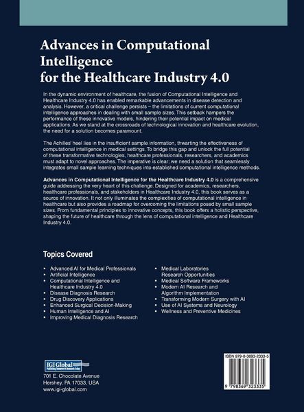 Produktbild: Advances in Computational Intelligence for the Healthcare Industry 4.0
