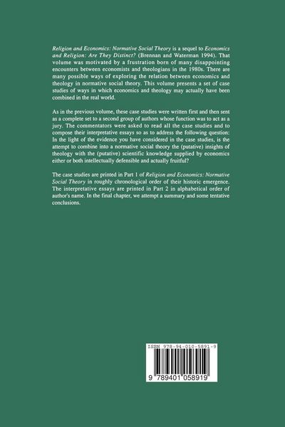 Produktbild: Religion and Economics: Normative Social Theory