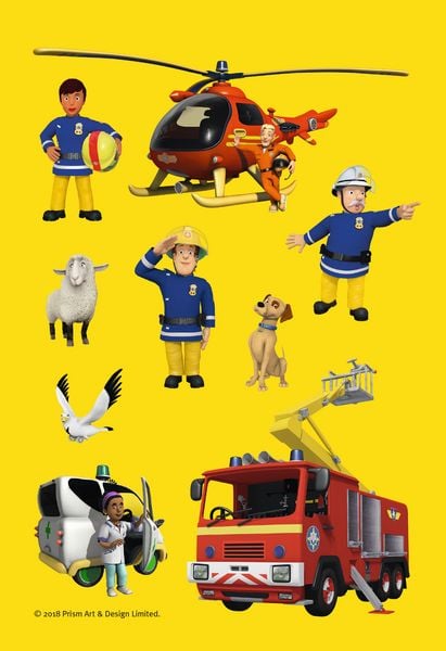 Produktbild: Feuerwehrmann Sam: Brandhei&szlig;er Sticker- und Malspa&szlig;