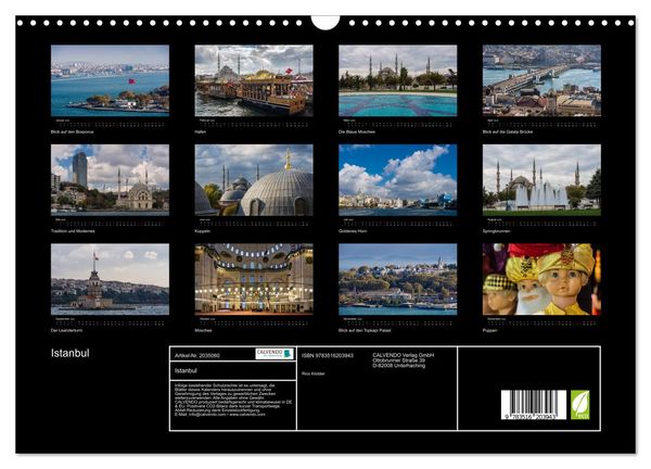 Produktbild: Istanbul (Wandkalender 2026 DIN A3 quer), CALVENDO Monatskalender