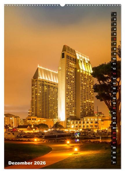 Produktbild: SAN DIEGO K&uuml;stenmetropole mit Flair (hochwertiger Premium Wandkalender 2026 DIN A2 hoch), Kunstdruck in Hochglanz
