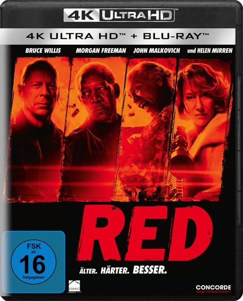 Produktbild: R.E.D. - &Auml;lter. H&auml;rter. Besser (4K Ultra HD) (+ Blu-ray)