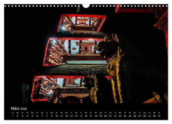 Produktbild: Nepal - In den Stra&szlig;en von Kathmandu (Wandkalender 2026 DIN A3 quer), CALVENDO Monatskalender