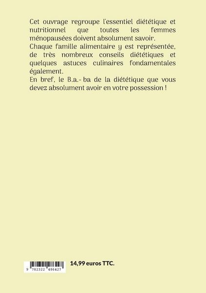 Produktbild: Le b.a.-ba de la di&eacute;t&eacute;tique : la m&eacute;nopause.