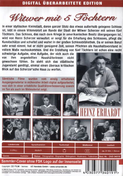 Produktbild: Heinz Erhardt - Witwer mit 5 T&ouml;chtern (remastered)
