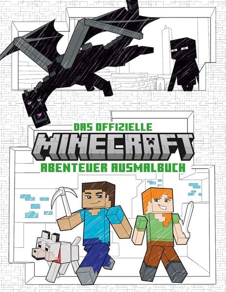 Produktbild: Das offizielle Minecraft-Abenteuer-Ausmalbuch