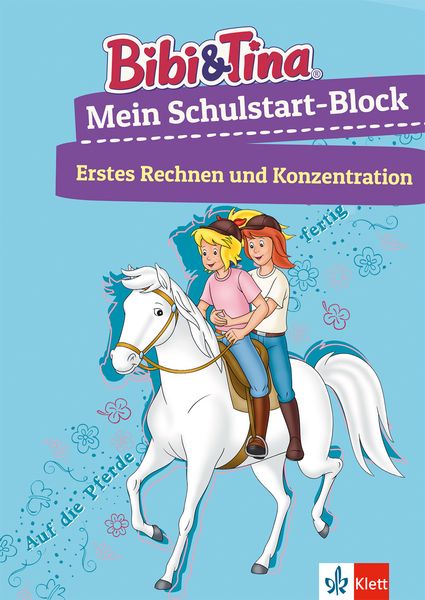 Produktbild: Bibi & Tina Mein Schulstart-Block. Erstes Rechnen und Konzentration ab 5 Jahren