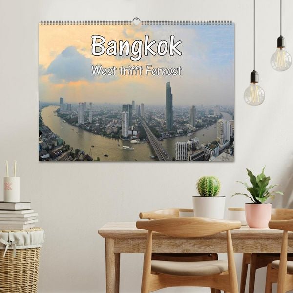 Produktbild: Bangkok: West trifft Fernost (Wandkalender 2026 DIN A2 quer), CALVENDO Monatskalender