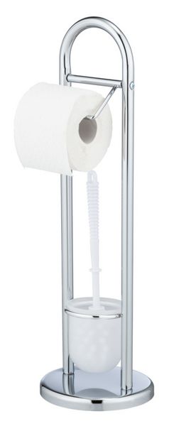 Produktbild: Stand WC-Garnitur Mod. Siena Chrom, aus Stahl