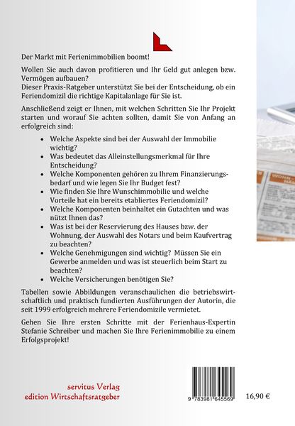 Produktbild: Richtige Kaufentscheidung und erfolgreicher Start mit Ihrer ersten Ferienimmobilie!