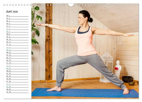 Produktbild: Yoga - ganz einfach zuhause (Wandkalender 2026 DIN A3 quer), CALVENDO Monatskalender