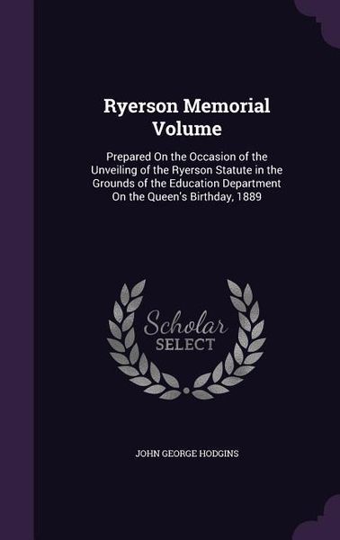 Produktbild: Ryerson Memorial Volume
