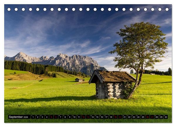 Produktbild: Werdenfelser Land (Tischkalender 2026 DIN A5 quer), CALVENDO Monatskalender