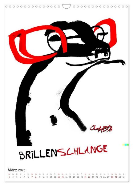 Produktbild: Graffiti Charaktere (Wandkalender 2026 DIN A3 hoch), CALVENDO Monatskalender