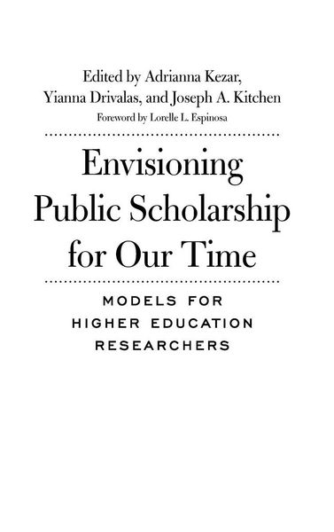 Produktbild: Envisioning Public Scholarship for Our Time