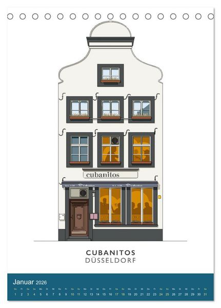 Produktbild: PROST! Bars und Kneipen in der D&uuml;sseldorfer Altstadt (Tischkalender 2026 DIN A5 hoch), CALVENDO Monatskalender
