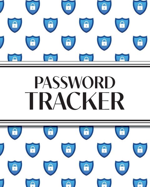 Produktbild: XL Large Print Password Tracker (Lock Shield Blue)