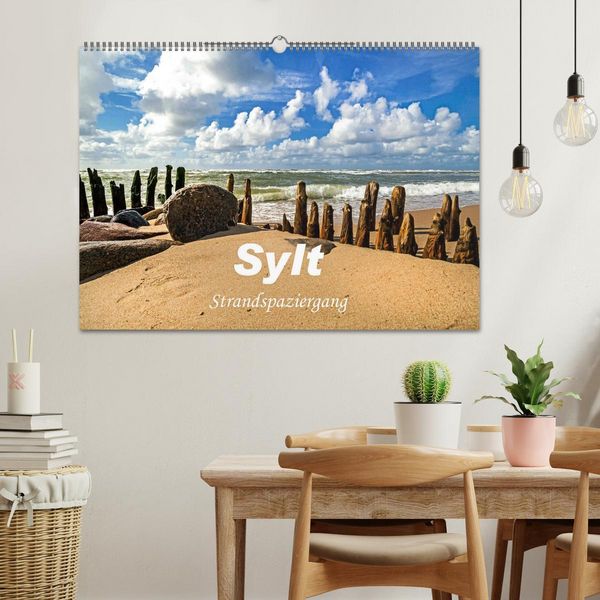 Produktbild: Sylt - Strandspaziergang (Wandkalender 2026 DIN A2 quer), CALVENDO Monatskalender