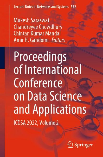 Produktbild: Proceedings of International Conference on Data Science and Applications