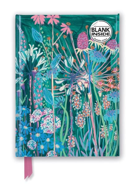 Premium Notizbuch Blank DIN A5: Lucy Innes Williams, Blau-Grünes Gartenhaus, von Flame Tree Publishing, Flame Tree, 9781804178331