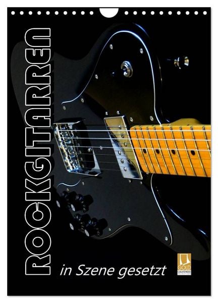 Produktbild: ROCKGITARREN in Szene gesetzt / Geburtstagskalender (Wandkalender 2026 DIN A4 hoch), CALVENDO Monatskalender