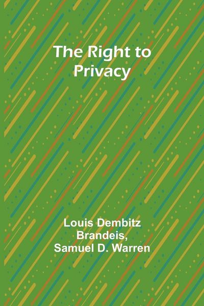 Produktbild: The Right to Privacy