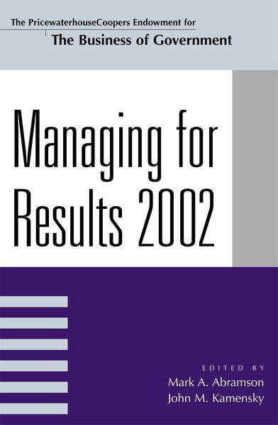 Produktbild: Managing For Results 2002