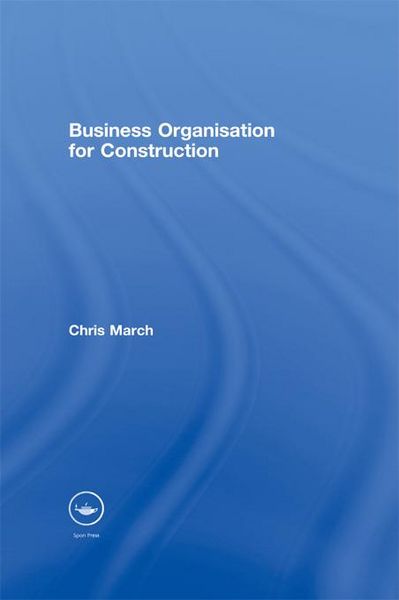 Produktbild: Business Organisation for Construction