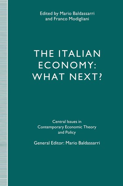 Produktbild: The Italian Economy: What Next?
