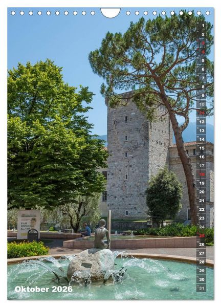 Produktbild: IDYLLISCHER GARDASEE Riva del Garda und Torbole (Wandkalender 2026 DIN A4 hoch), CALVENDO Monatskalender