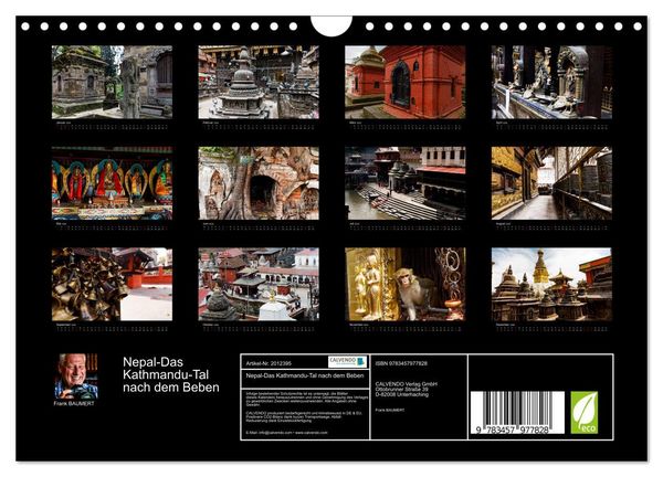 Produktbild: Nepal-Das Kathmandu-Tal nach dem Beben (Wandkalender 2026 DIN A4 quer), CALVENDO Monatskalender