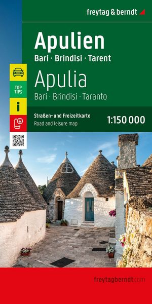 Produktbild: Freytag & berndt Stra&szlig;enkarte Apulien 1:150.000