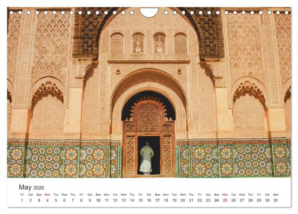 Produktbild: The colorful Morocco (Wall Calendar 2026 DIN A4 landscape), CALVENDO 12 Month Wall Calendar