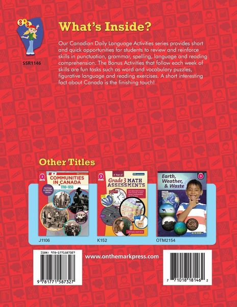 Produktbild: Canadian Grade 3 Daily Language Activities