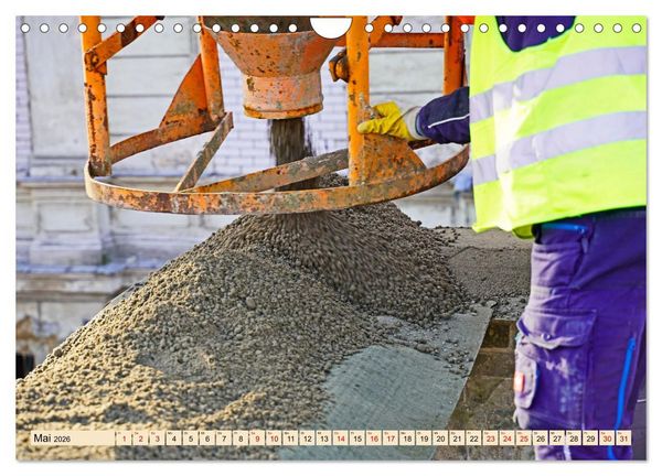 Produktbild: Auf der Gro&szlig;baustelle (Wandkalender 2026 DIN A4 quer), CALVENDO Monatskalender