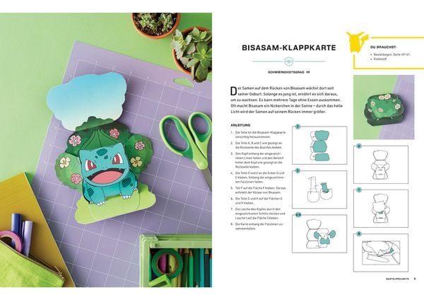 Produktbild: Pok&eacute;mon: Das gro&szlig;e Pok&eacute;mon-Bastelbuch - Die sch&ouml;nsten Bastelideen aus Papier