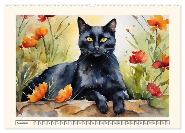 Produktbild: Samtpfoten im Portrait (Wandkalender 2026 DIN A2 quer), CALVENDO Monatskalender