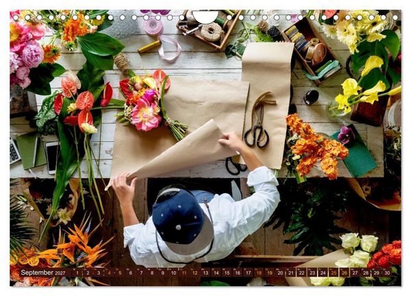 Produktbild: FLORISTIK - Im Reich der Blumen (Wandkalender 2027 DIN A4 quer), CALVENDO Monatskalender