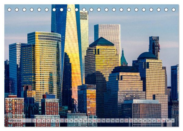 Produktbild: New York - United States of America (Tischkalender 2026 DIN A5 quer), CALVENDO Monatskalender
