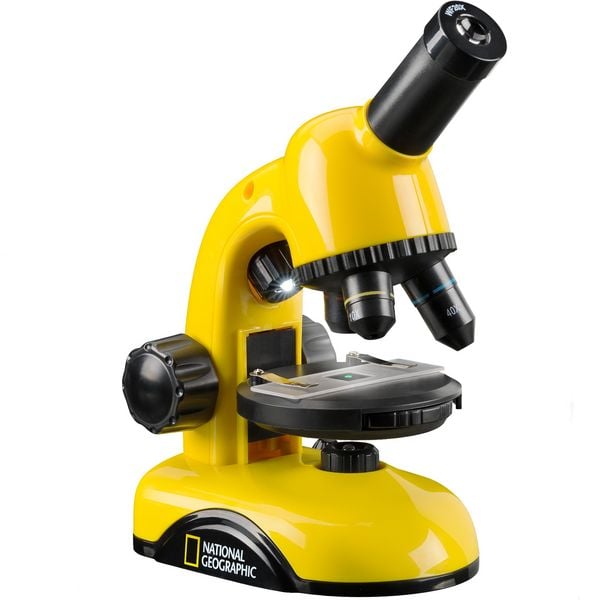 Produktbild: Bresser 14551 - NATIONAL GEOGRAPHIC Einsteiger-Mikroskop (gelb) 40-800x