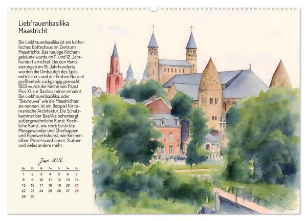 Produktbild: Romantische Reise durch die Niederlande (hochwertiger Premium Wandkalender 2026 DIN A2 quer), Kunstdruck in Hochglanz