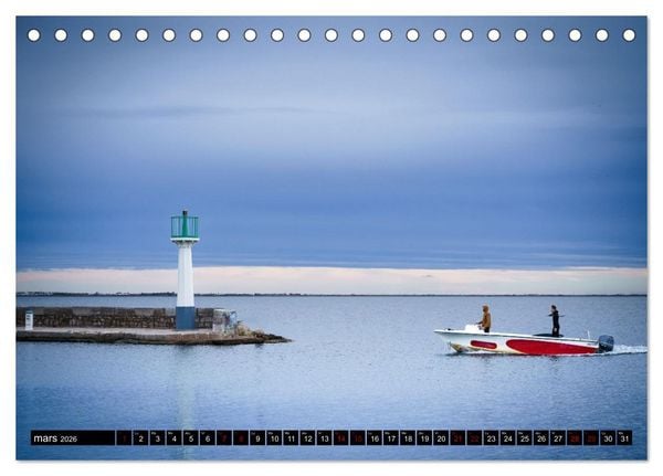 Produktbild: R&ecirc;veries en M&eacute;diterran&eacute;e (Calendrier de bureau 2026 DIN A5 vertical), CALVENDO calendrier mensuel