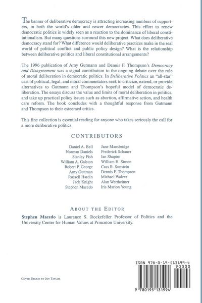 Produktbild: Deliberative Politics