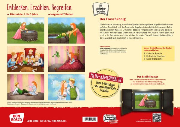 Produktbild: Der Froschkönig. Kamishibai Bildkartenset