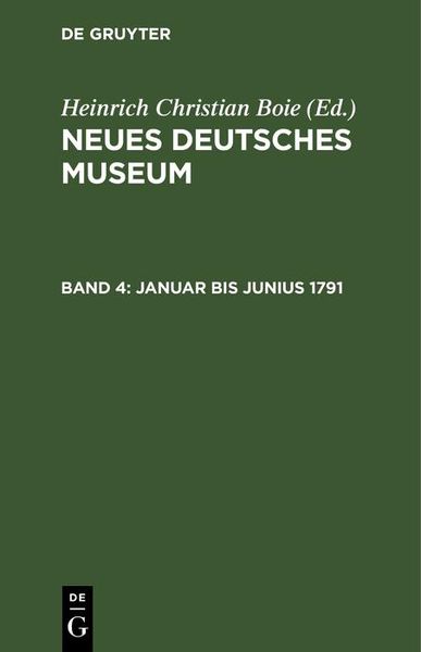 Produktbild: Januar bis Junius 1791