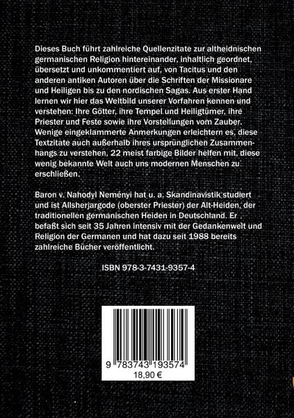 Produktbild: Quellen zum germanischen Heidentum